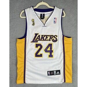 Authentic 2009 NBA Finals Adidas Jersey Kobe Bryant #24 Lakers Size L 48 White